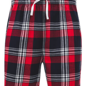 Tartan lounge shorts - Red/Navy Check, XS