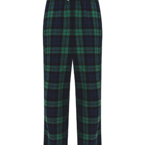 Kids tartan lounge pants - Navy/Green Check, 5/6 Yrs