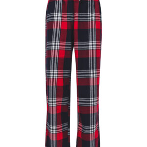 Kids tartan lounge pants - Red/Navy Check, 5/6 Yrs