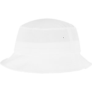 Flexfit cotton twill bucket hat (5003) - White, One size