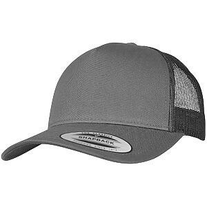 5-Panel retro trucker cap (6506) - Charcoal, One size