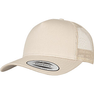 5-Panel retro trucker cap (6506) - Khaki, One size