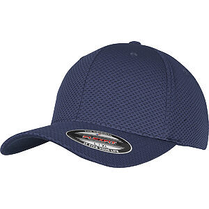 Flexfit 3D hexagon Jersey cap (6584) - Navy, S/M