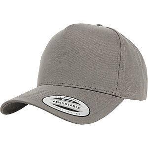 5-panel curved classic snapback (7707) - Grey, One size