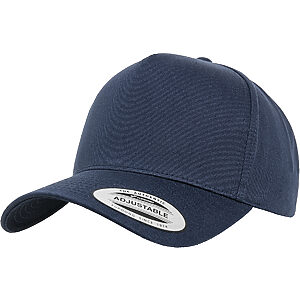 5-panel curved classic snapback (7707) - Navy, One size