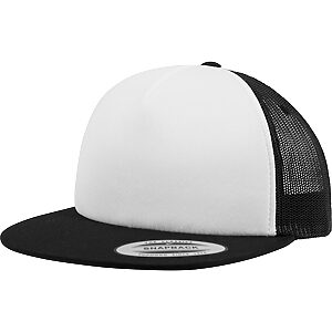 Foam trucker with white front (6005FW) - Black/White Black, One size