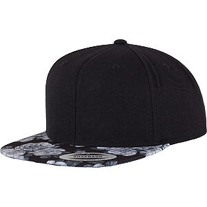 Roses snapback (6089R) - Black/Grey, One size