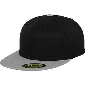 Premium 210 fitted 2-tone (6210T) - Black/Grey, S/M