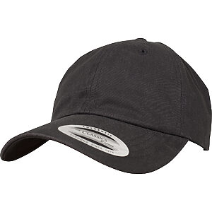 Peached cotton twill dad cap (6245PT) - Black, One size