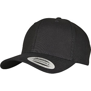 6-panel curved metal snap (7708MS) - Black, One size