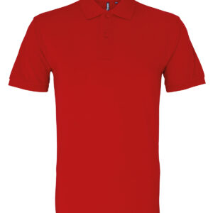 Men's organic polo - Cherry Red, S