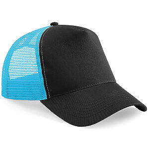 Snapback trucker - Black/Surf Blue, One size