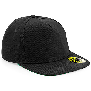 Original flat peak snapback - Black/Black Black, One size