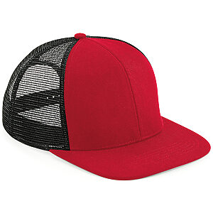 Original flat peak 6-panel trucker - Classic Red/Black, One size