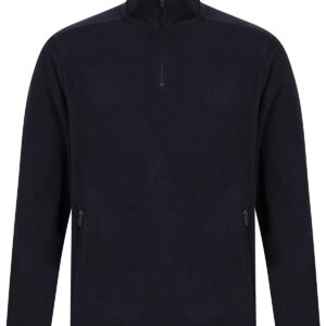 ¼ zip microfleece jacket - Navy, XS