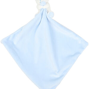 Baby animal comforter with rattle - Blue Bear, One size