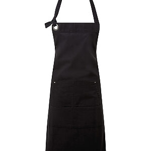 Calibre heavy cotton canvas pocket apron - Black, One size