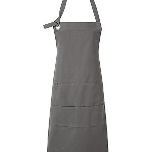 Calibre heavy cotton canvas pocket apron - Dark Grey, One size