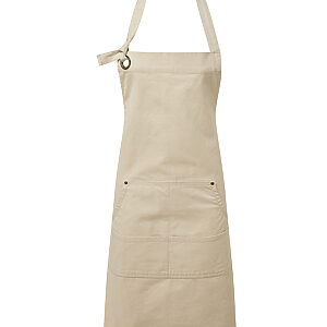 Calibre heavy cotton canvas pocket apron - Natural, One size