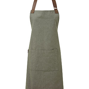 Annex Oxford bib apron - Moss, One size