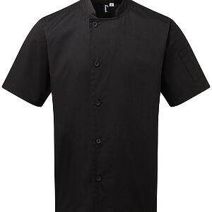 Chef's essential short sleeve jacket - Black, XS