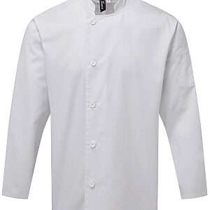 Chef's essential long sleeve jacket - White, XS