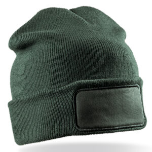 Double-knit printers beanie - Bottle* Green, One size