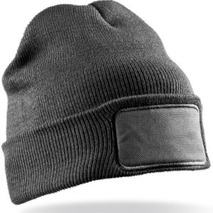 Double-knit printers beanie - Grey, One size