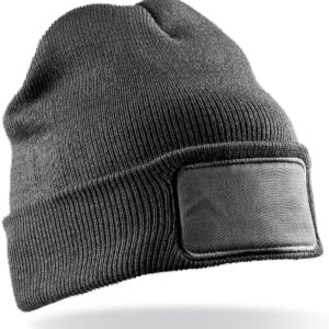 Double-knit Thinsulate™ printers beanie - Grey, One size