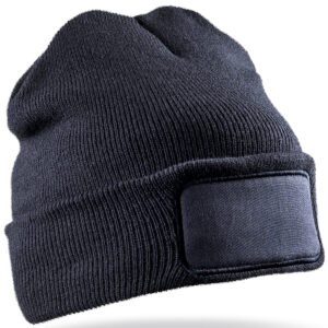 Double-knit Thinsulate™ printers beanie - Navy, One size