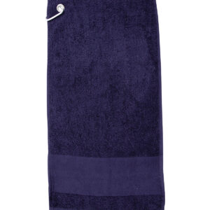 Printable border golf towel - Navy, One size