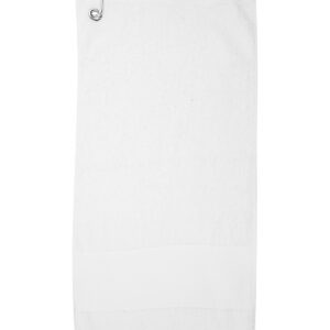 Printable border golf towel - White, One size
