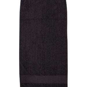 Printable border hand towel - Black, One size