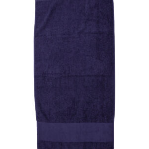 Printable border hand towel - Navy, One size