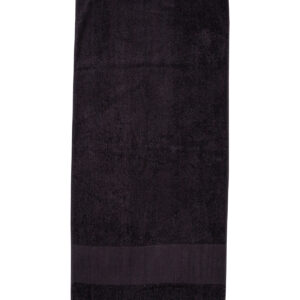 Printable border bath towel - Black, One size