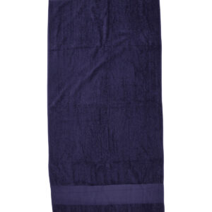 Printable border bath towel - Navy, One size