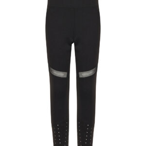 Kids panelled leggings - Black, 5/6 Yrs