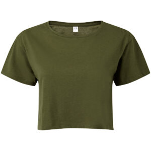 Women's TriDri® crop top - Olive, XXS