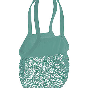 Organic cotton mesh grocery bag - Sage Green, One size