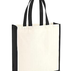 Gallery canvas tote - Natural/Black, One size