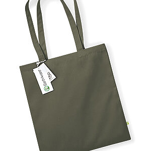 EarthAware® organic bag for life - Olive Green, One size