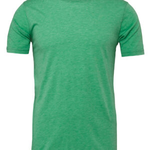 Unisex heather CVC short sleeve t-shirt - Heather Kelly, XS