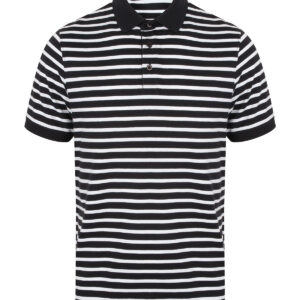 Striped Jersey polo shirt - Navy/White, XS