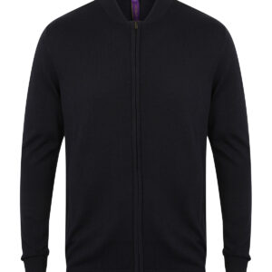 Unisex zip-through cardigan - Navy, XXS