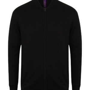 Unisex zip-through cardigan - Black, XXS