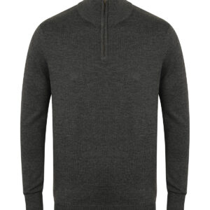 ¼ zip jumper - Grey Marl, XS