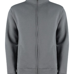 Regular fit zipped sweatshirt - Dark Grey Marl, XS