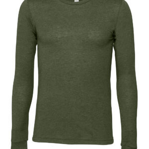 Unisex Jersey long sleeve tee - Military Green, XS