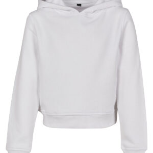 Girls cropped sweat hoodie - White, 4/6 Years