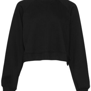 Women's raglan pullover fleece - Black, S